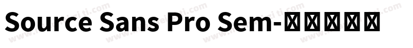 Source Sans Pro Sem字体转换
